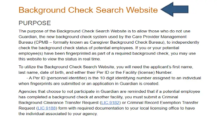 Screenshot showing that background check websites are perfectly okay but if it's for official purposes, the person or organization checking must go through authorized agencies to ensure proper care and employment protocols. 